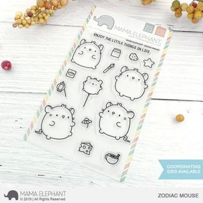Mama Elephant Clear Stamps - Zodiac Mouse